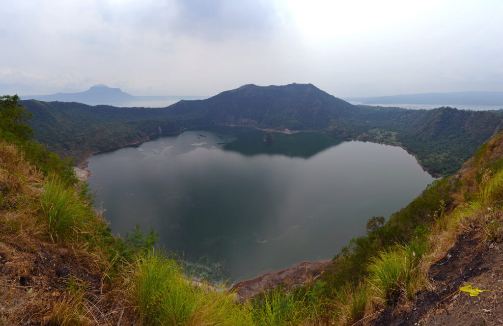 Taal Volcano's crater lake.