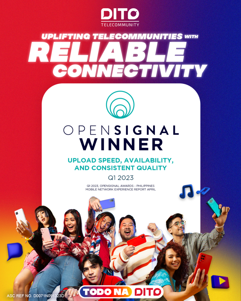 DITO Telecommunity triumphed in the categories of Upload Speed Experience, Availability, Excellent Consistent Quality, and Core Consistent Quality at the Philippines Mobile Experience Awards, led by Opensignal. 