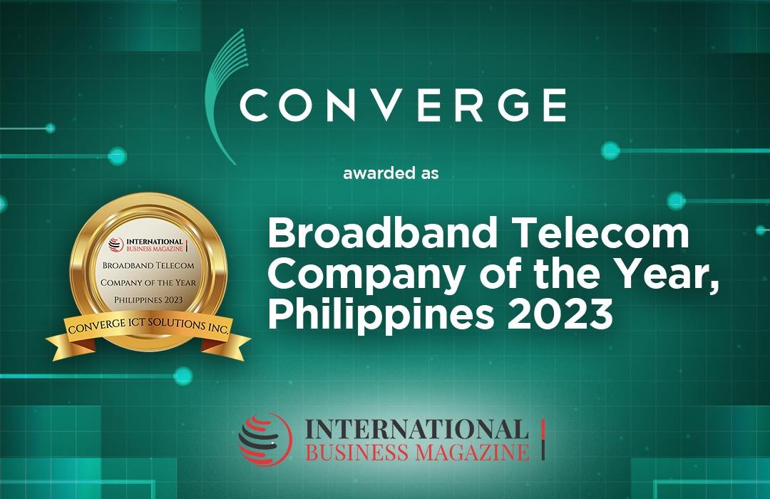 Converge ICT Solutions Inc., received the prestigious Broadband Telecom Company of the Year.