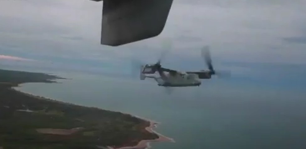 US Osprey crash