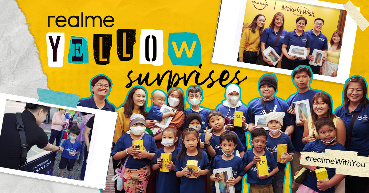 realme yellow surprise campaign.