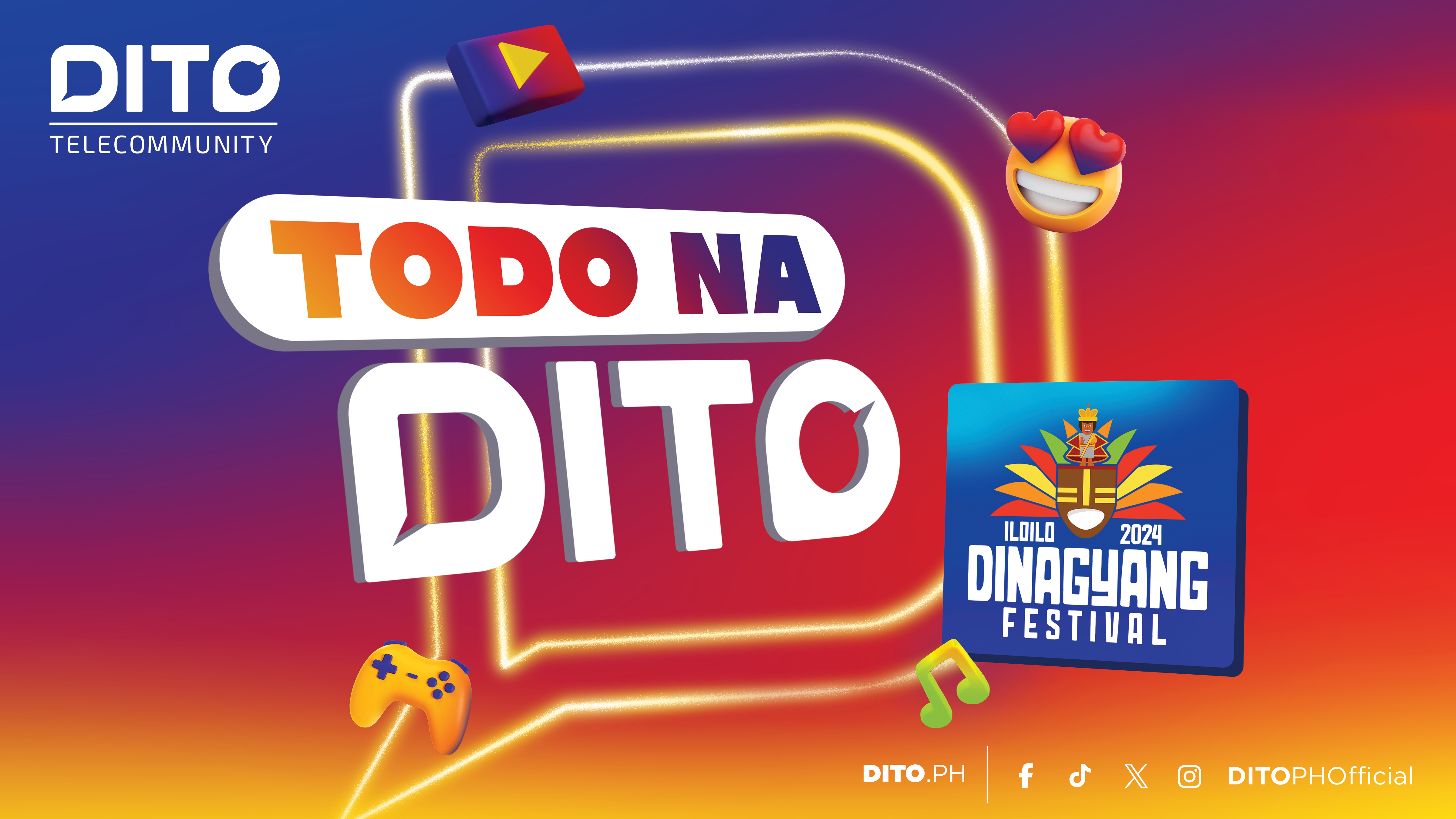 Dito joins Dinagyang Festival 2024.