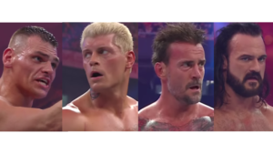 Royal Rumble 2024 Final Four CM Punk, Cody Rhodes, Gunther, Drew McIntyre
