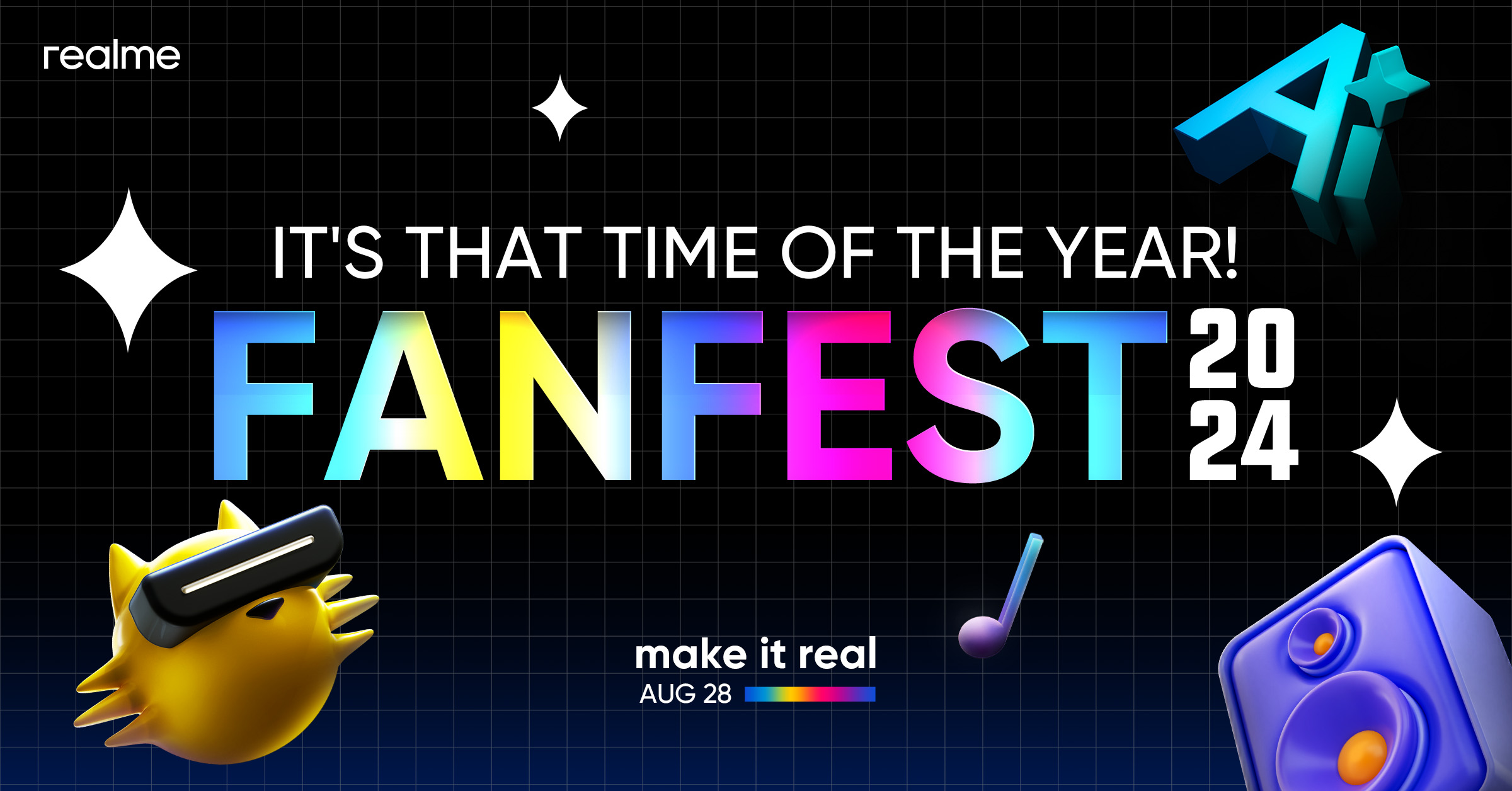 realme's Fanfest 2024 banner