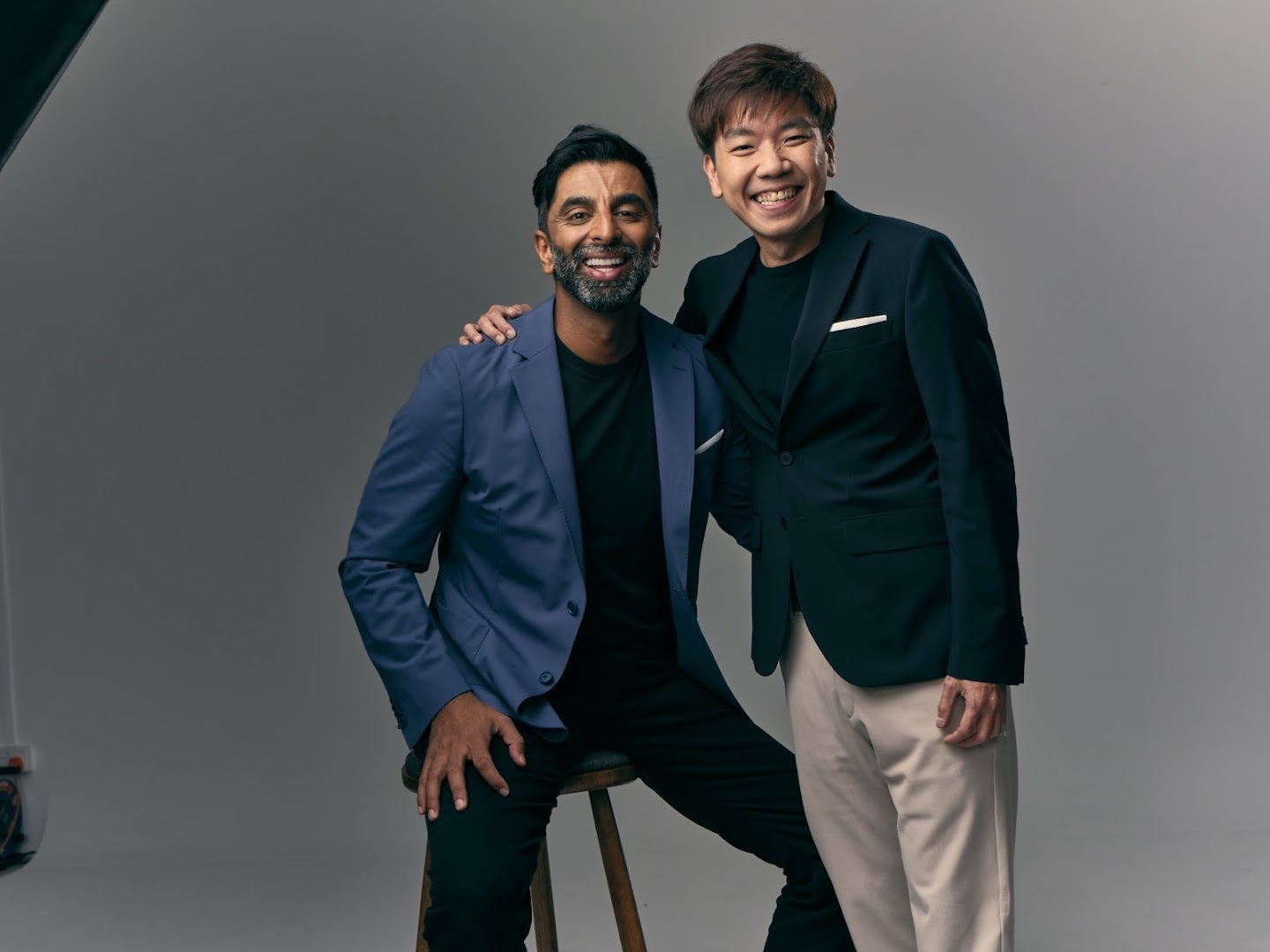 On the left, Sundip Chahal, Chief Executive Officer of Milieu Insight with Gerald Ang, Founder of Milieu Insight