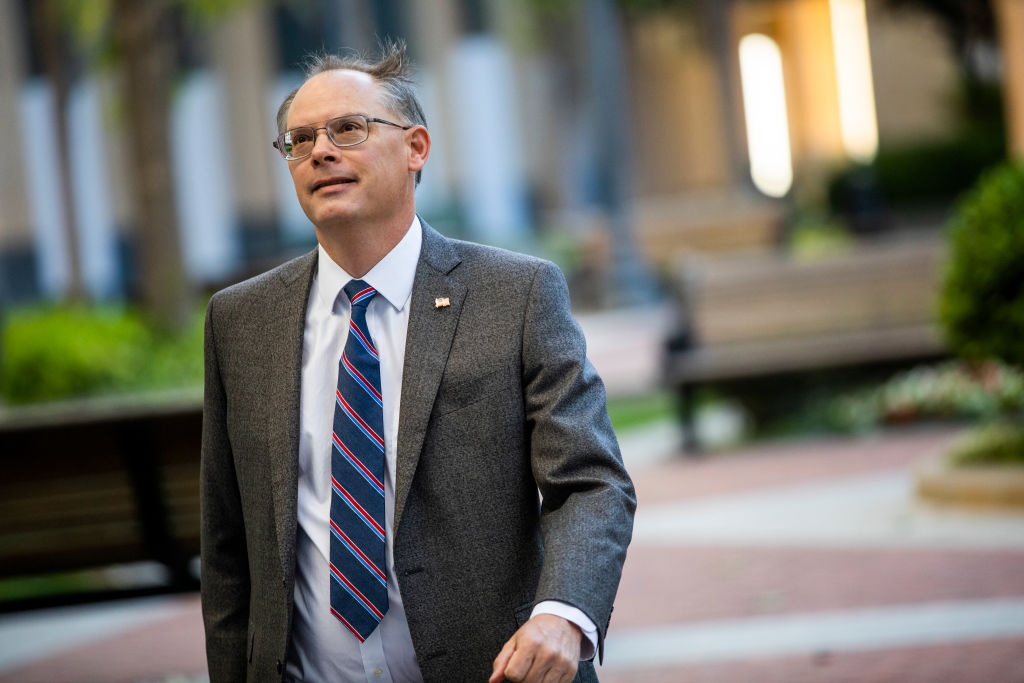 Epic Games CEO Tim Sweeney arrives at the United States District Court.