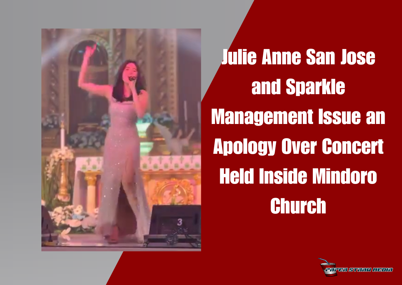 Julie Anne San Jose during a mini concert in a Mindoro Church