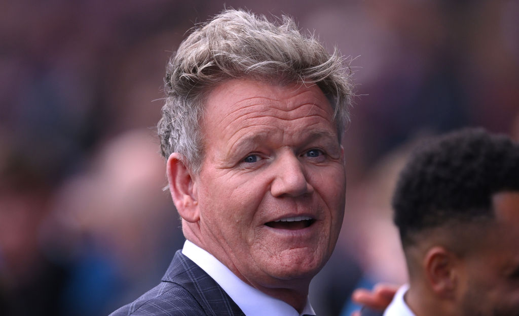 Gordon Ramsay pictured during the Cinch Scottish Premiership match between Rangers FC and Celtic FC at Ibrox Stadium on April 07, 2024 in Glasgow, Scotland. (