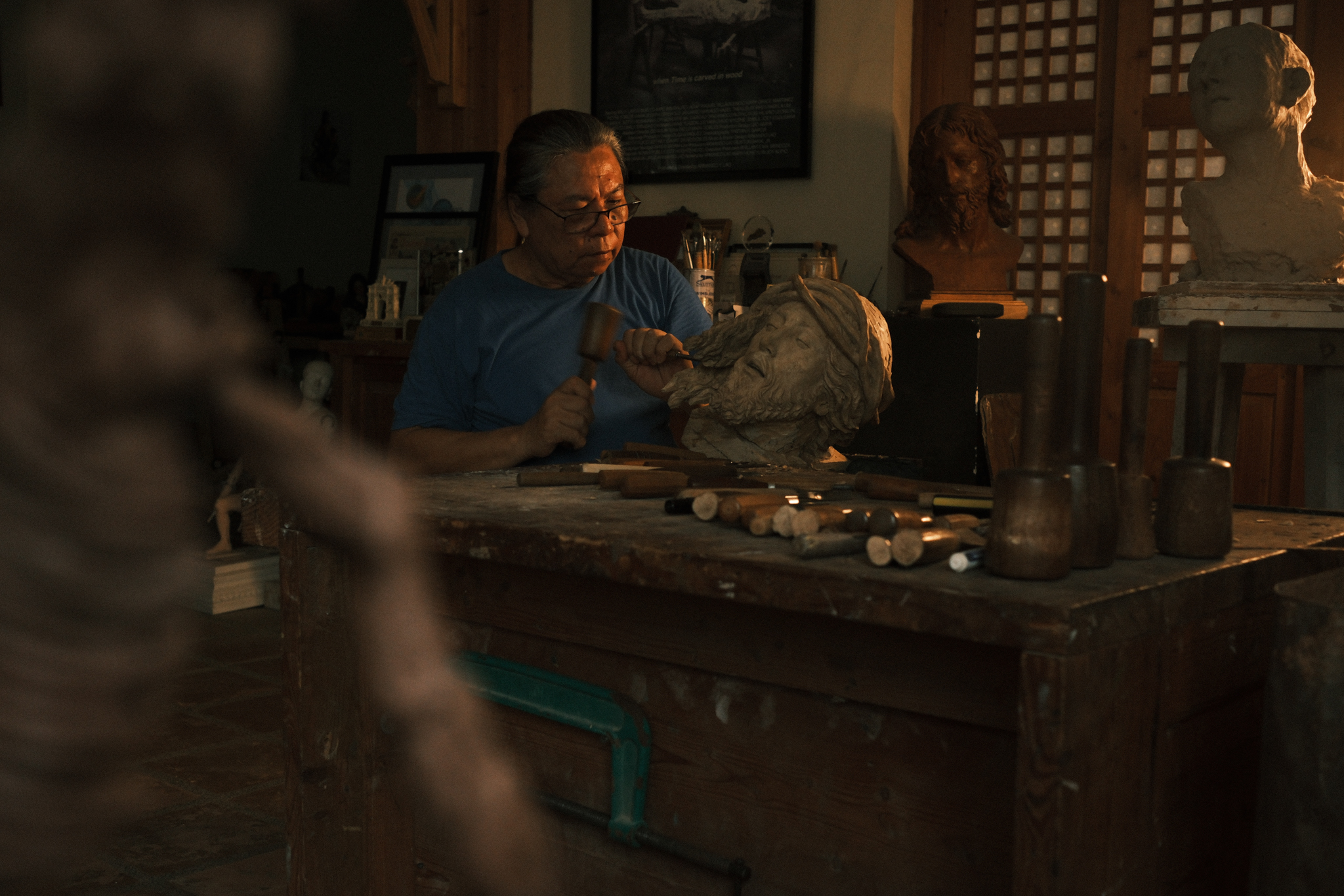 Willy Layug, a master sculptor whose works adorn churches and cathedrals worldwide, is revered for his ability to breathe life into religious sculptures. His name has become synonymous with the finest Filipino craftsmanship.