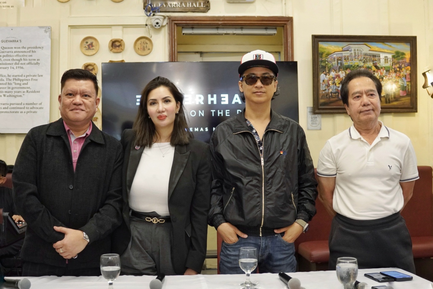 L-R Rico Gonzales, Diane Ventura, Ely Buendia, and Francis Lumen (Photo taken at Guevarra's by Chef Laudico)