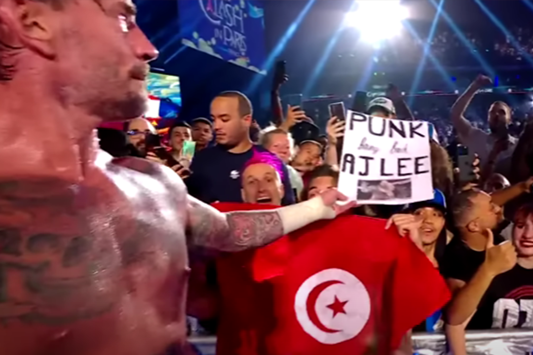 CM Punk AJ Lee Clash in Paris WWE