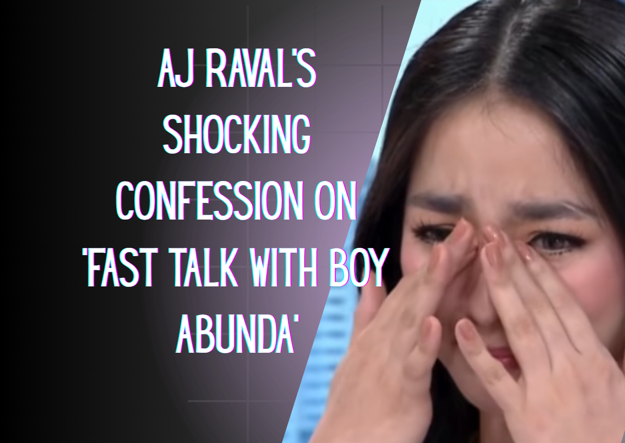 An emotional AJ Raval during “Fast Talk With Boy Abunda.”