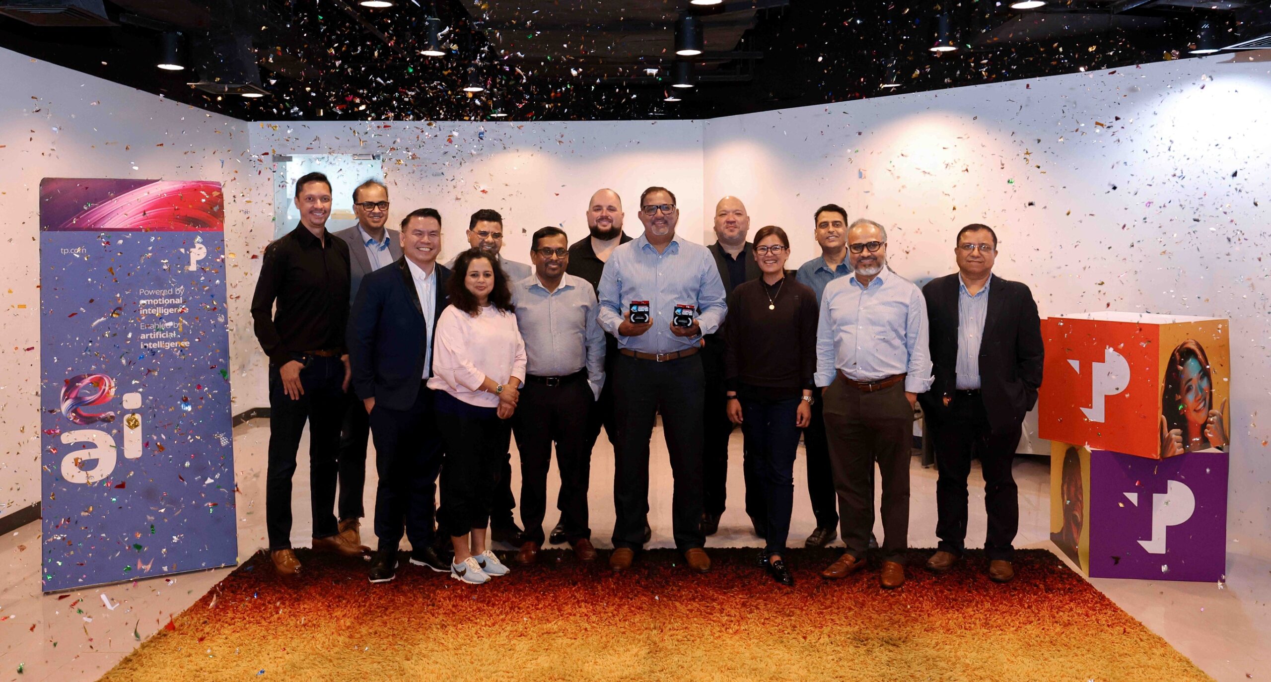 Championing Technology Excellence. Leaders of TP in the Philippines, led by CEO Rahul Jolly (center), receive two accolades from ATEA 2025.